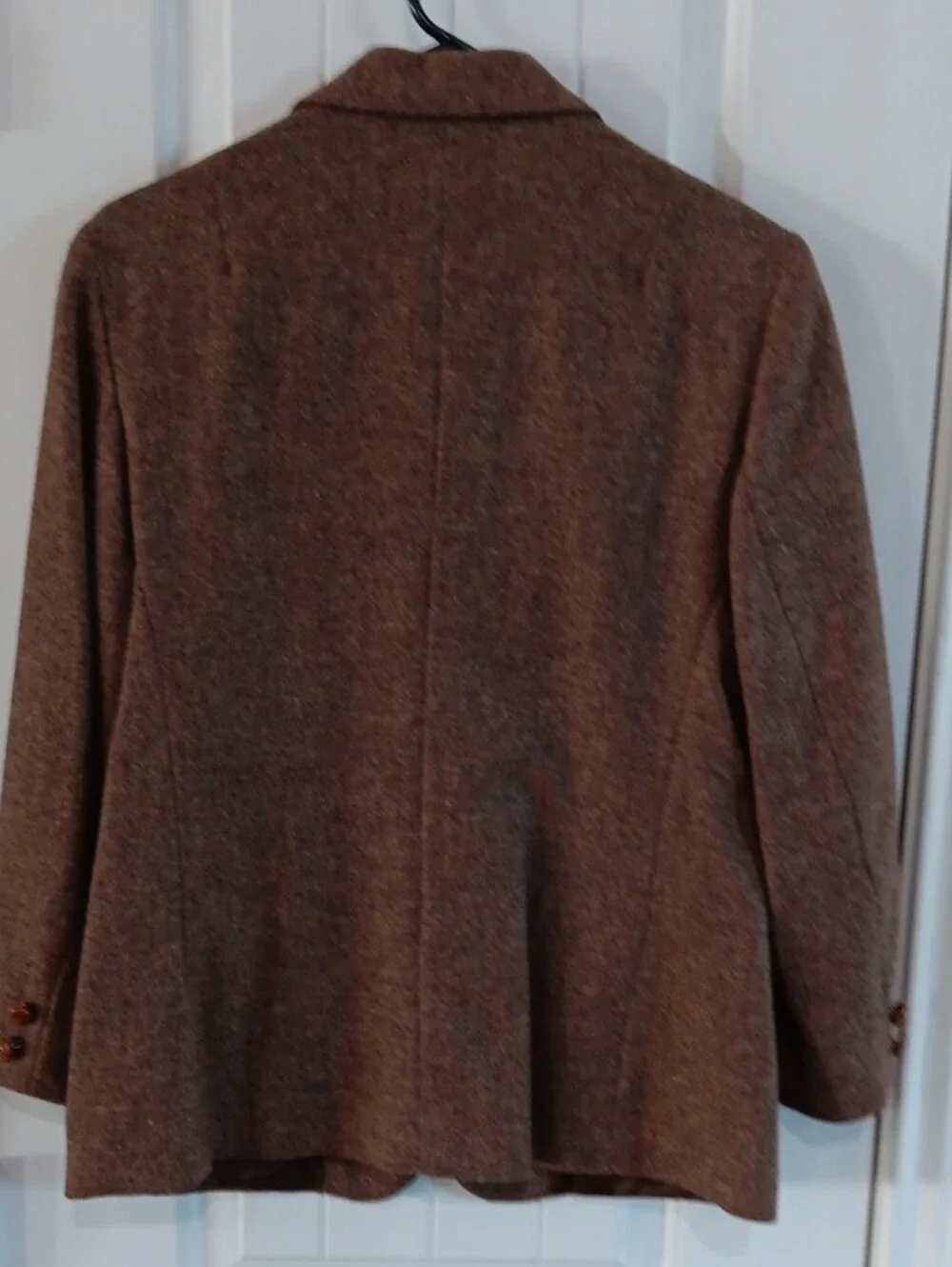 Unbranded Brown Tweed Blazer - Classic Women's Suit Jacket